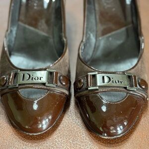 Dior Women's Glossy Brown Heels